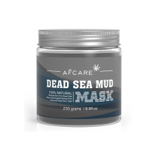 Máscara de lama totalmente natural do mar morto para redução de poros no rosto e no corpo para acne e máscara facial de argila para limpeza de pele oleosa
